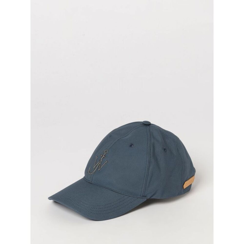 Jw Anderson Men Cotton Gabardine Baseball Cap Jw Anderson With Embroidered Logo